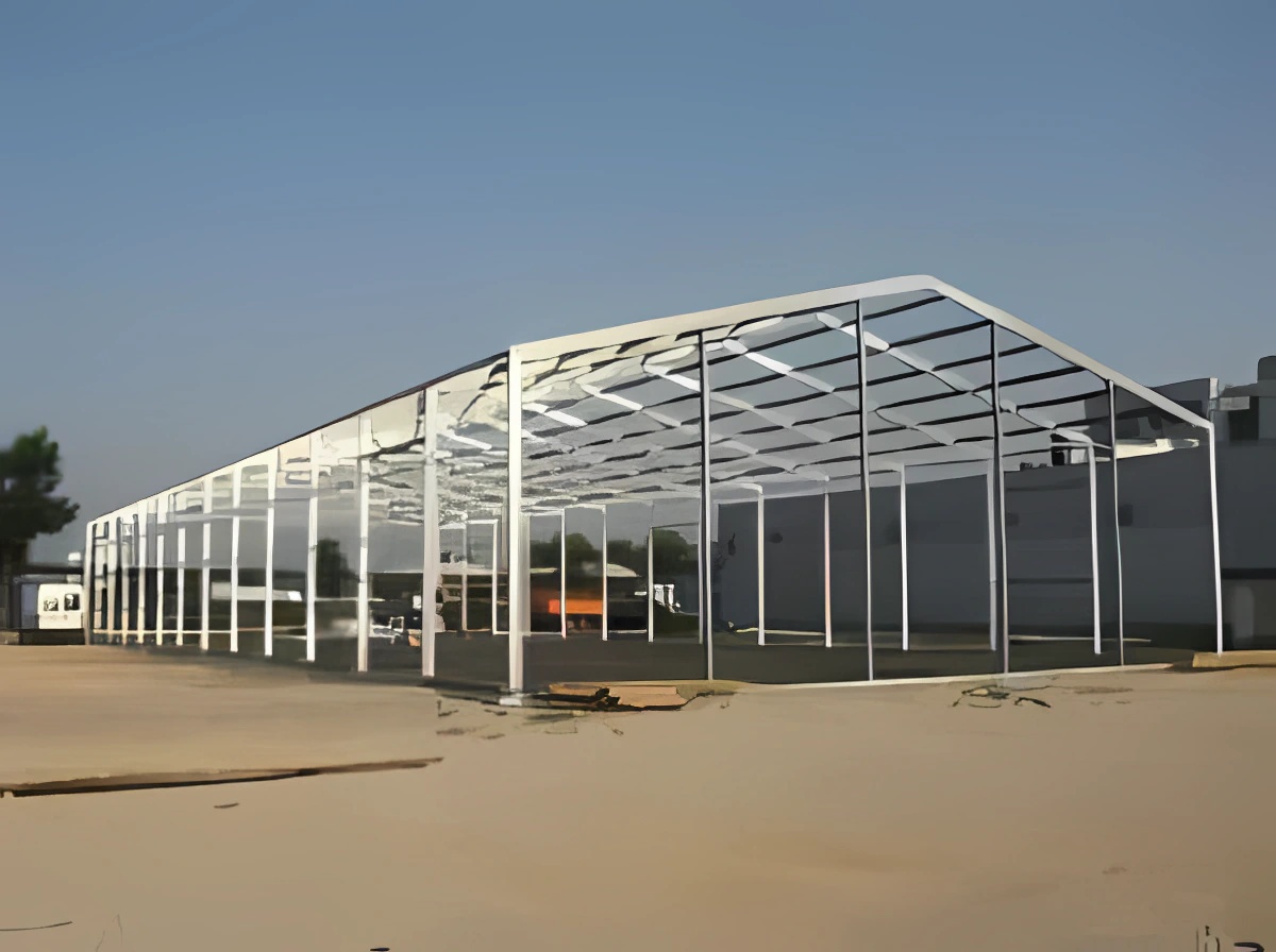 Tensile walkway cover