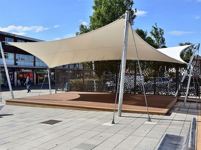 Tensile sports canopy