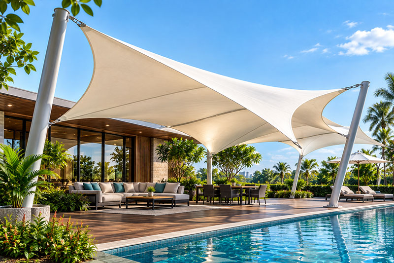Tensile parking structure