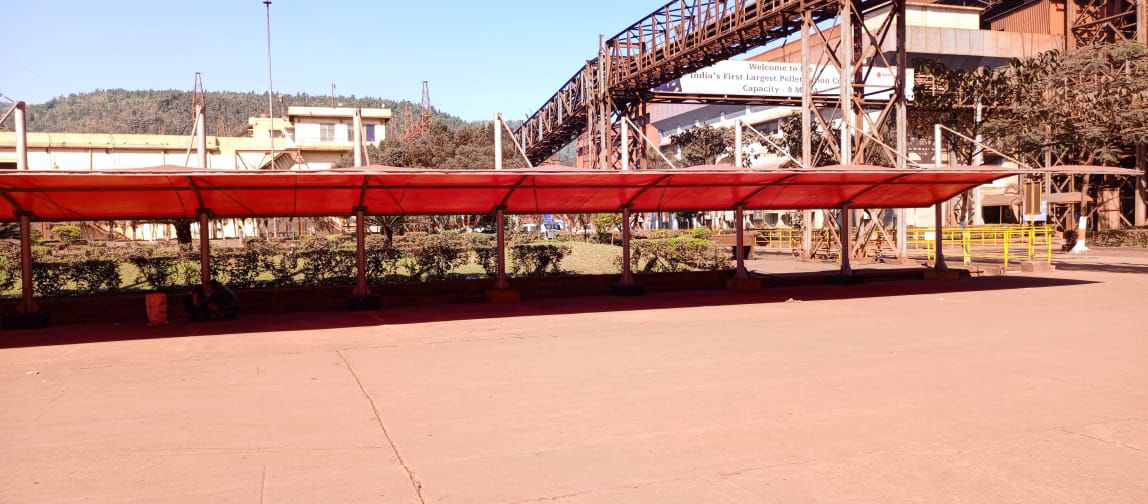 Tensile car parking structure